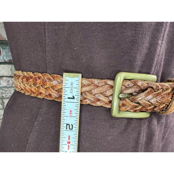 Split leather belt brown size 36 - Picture 5 of 9